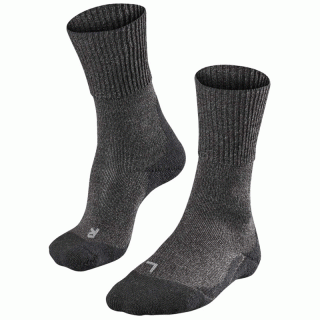 FALKE TK2 Wool Men Merinowolle-Wandersocken Herren grau 46-48