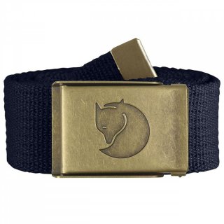 Fjllrven Canvas Brass Belt - robuster Gewebegrtel Messingschnalle dark navy