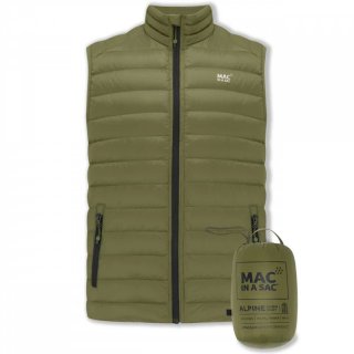 MAC IN A SAC Mens Alpine Gilet - Daunenweste Herren khaki 54 / XL