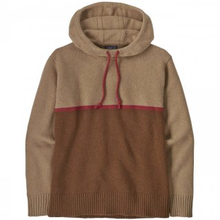 Patagonia Mens Recycled Wool-Blend Sweater Hoody - Pullover Herren nest brown 50/M
