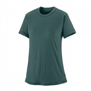Patagonia Ws Cap Cool Merino Blend Shirt - nouveau green M