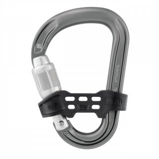 Petzl Attache Bar - Karabiner mit Schraubverschluss grey