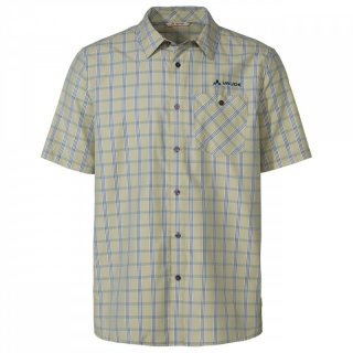VAUDE Mens Albsteig Shirt III - Kurzarm-Hemd zum Wandern Herren light olive 54 / XL