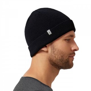 on Merino Beanie - Strickmtze black